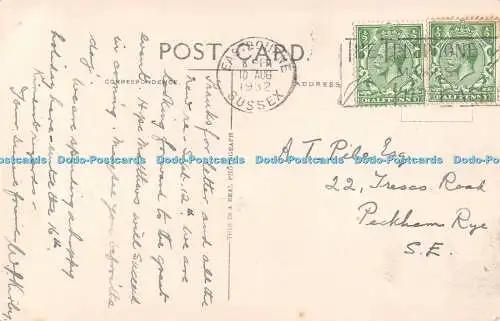 R432121 Eastbourne Beachy Head and Lighthouse RP 1932