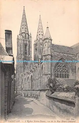 R432478 Saint Lo L Eglise Notre Dame vue de la Rue Henri Anicard ND Phot