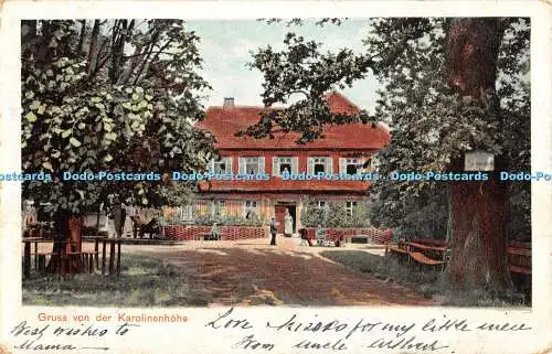 R433652 Gruss von der Karolinenhöhe