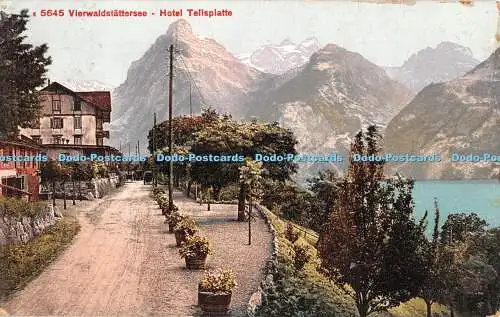 R433698 K 5645 Vierwaldstattersee Hotel Tellplatte Photoglob Zürich 1913