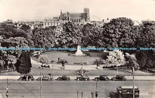 R433786  Reims Marne Le square Colbert La Cigogne Andre Leconte