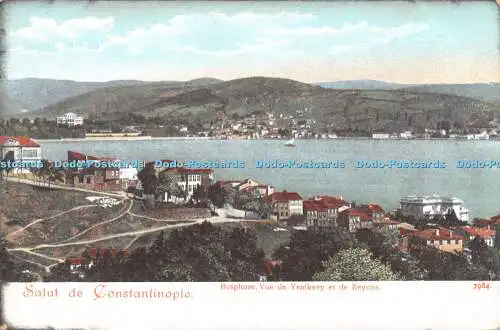 R433852 Salut de Constantinople Bosphore Vue de Yenikevy et de Beycos 7984