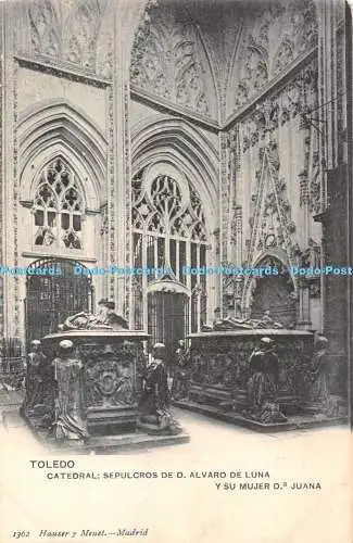 R432724 Toledo Catedral Sepulcros de D Alvaro de Luna y Su Mujer D Juana 1362 Ha