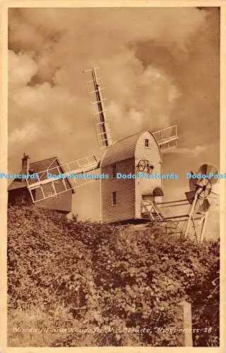 R434041 Windmühle und Haus in den Wolken Thorpeness 28 M und L National Series