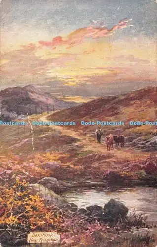R432989 Dartmoor Near Princetown Picturesque Dartmoor Tuck Oilette No 7748 1935