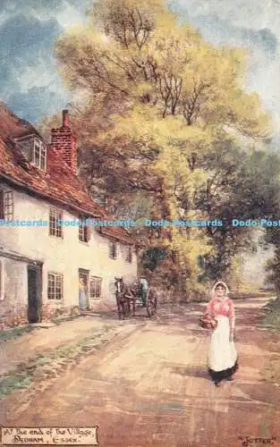 R432999 Am Ende der Village Dedham Essex Jotter G Smith Pinachrome Serie