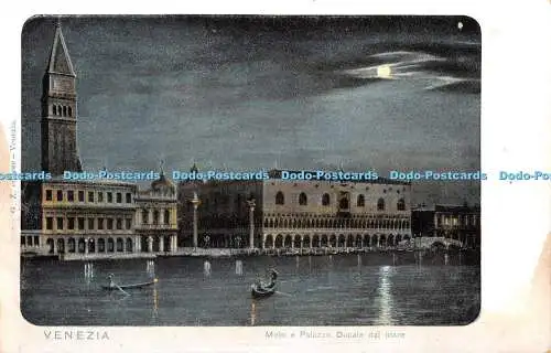 R434161 G Z Venezia Molo e Palazzo Ducale dal mare NB Sul lato anteriore della p