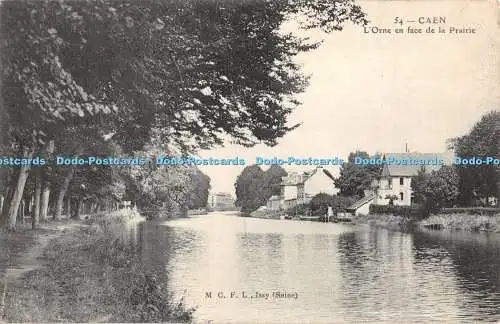 R435753 Caen L Orne en face de la Prairie M C F L Issy 1910