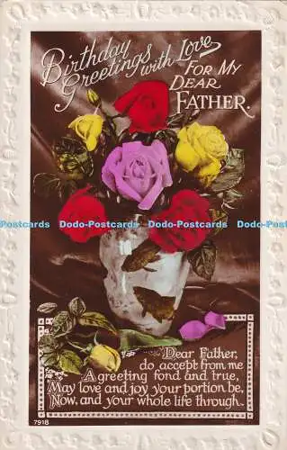 R433341 Geburtstagsgrüße mit Liebe für meinen lieben Vater Lieber Vater akzeptieren fr