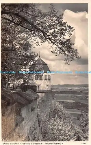 R433373 1897 Sachs Schweiz Festung Königstein Friedrichsburg 1897 WM