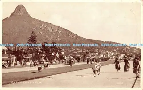 R435987 Sea Point from Sea Front Valentine Phototype