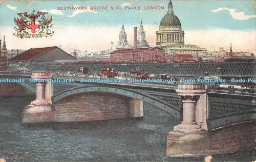 R436021 London Southwark Bridge und St Paul G D und D L