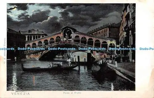 R434538 G Z Venezia Ponte di Rialto NB Sul lato anteriore della presentte si scri