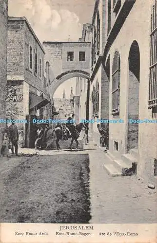 R433431 Jerusalem Ecce Homo Arch Ecce Homo Bogen Arc de lEcce Homo Fr Vester No