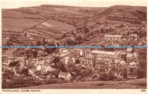 R434652 Woodlands Combe Martin 9281 Solograph Series De Luxe Photogravure E A Sw