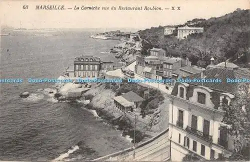 R436158 Marseille La Corniche vue du Restaurant Roubion X X
