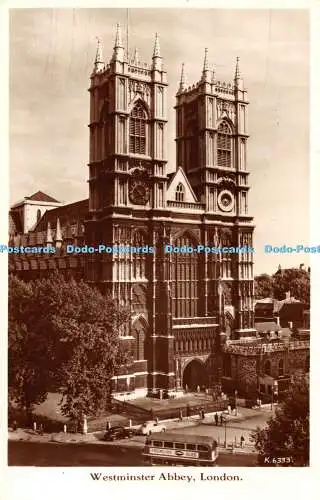 R438341 Westminster Abbey London K 6333 Valentines RP