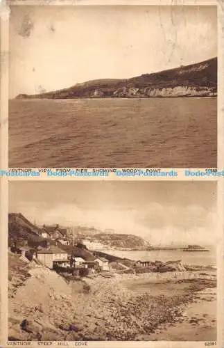R434884 Ventnor Blick vom Pier zeigt Woody Point Steep Hill Cove 62091 Fotoch