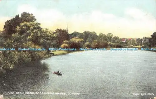 R436393 London Hyde Park from Serpentine Bridge G D and D The Star Series 1907