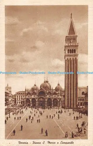 R434929 Venezia Piazza S Marco e Campanile A Scrocchi Milano 1944 4590 20