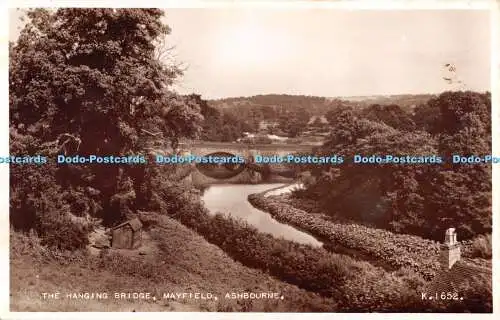 R438451 The Hanging Bridge Mayfield Ashbourne K 1652 Valentines RP