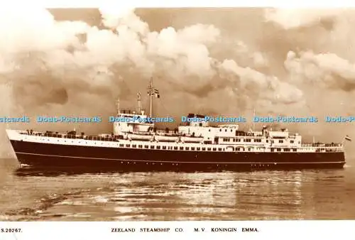 R438584 Zeeland Steamship Co M V Koningin Emma Bridge House Echtfoto Serie