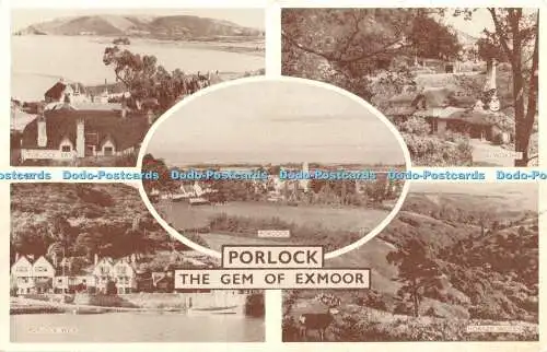 R436657 Porlock The Gem of Exmoor Porlock Bay Selworthy Blackmore Series Multi V