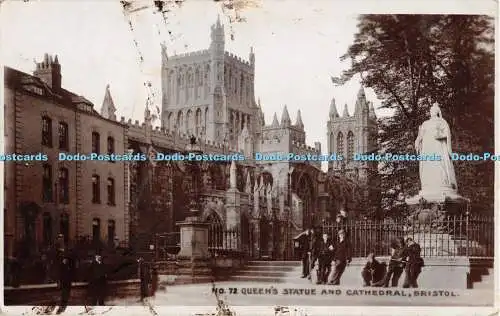 R438747 Bristol Queen Statue and Cathedral A G S and Co No 72