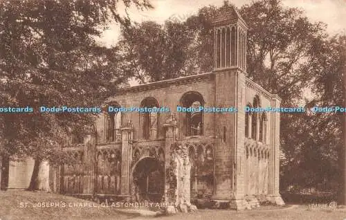 R436794 Glastonbury Abbey St Joseph Chapel Valentine Sepiatype Serie 1933