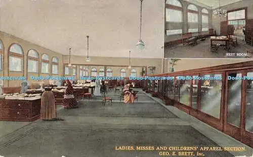 R435350 Damen Misses and Children Apparel Section Geo E Brett Empire Art Co