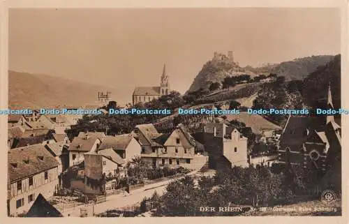 R441264 Der Rhein Nr 109 Ruine Oberwesel Schönburg NPG