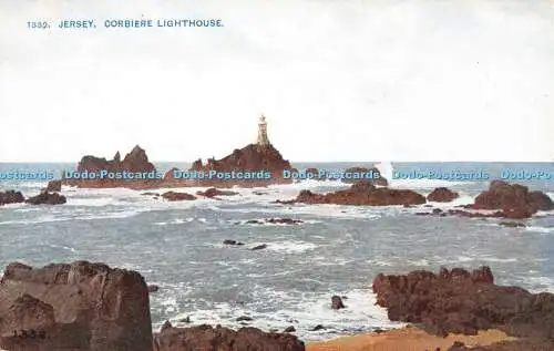 R441291 1332 Jersey Corbiere Lighthouse 1332 Celesque Series Photochrom
