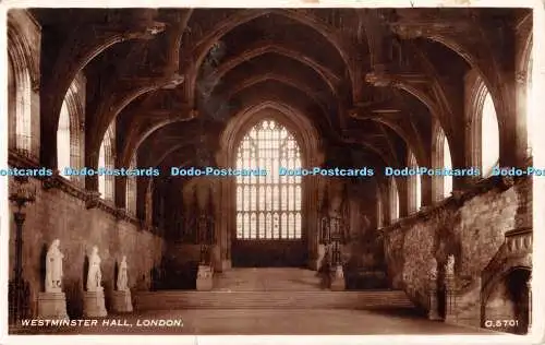 R441348 Westminster Hall London G 5701 Valentines RP 1937