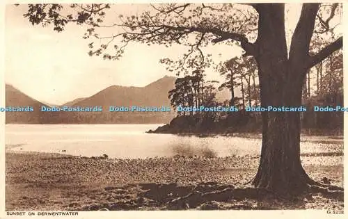 R439027 Sonnenuntergang auf Derwentwater Photochrom