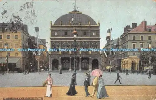 R435541 Le Havre Le Theatre L V Aqua Foto 1913