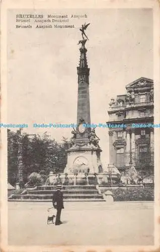 R441453 Bruxelles Monument Anspach Brussel Anspach Denkmal Brüssel Anspach Monu