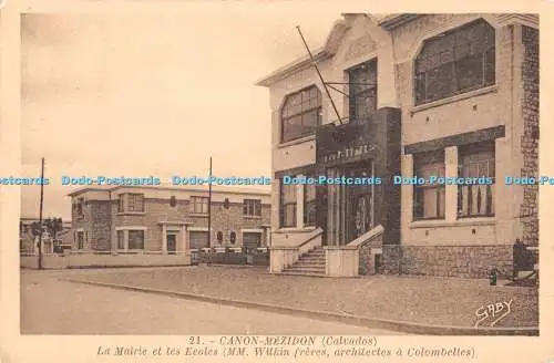 R435561 Canon Mezidon Calvados La Mairie et les Ecoles MM Wilkin freres Gaby G A