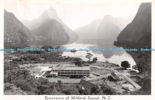 R435576 N Z Panorama of Milford Sound Gladys M Goodall 1959