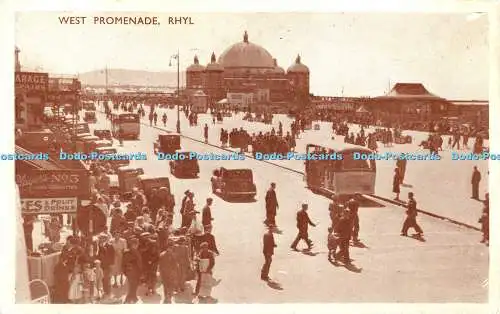 R437208 Rhyl West Promenade D E und S Postkarte