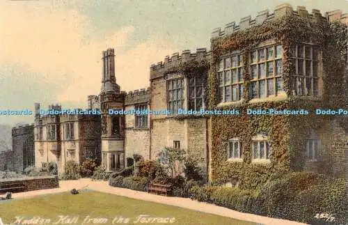 R441689 Haddon Hall from the Terrace The Knight Collection of British View Cards