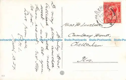 R441716 Gemälde Blaue Blumen Postkarte 1927