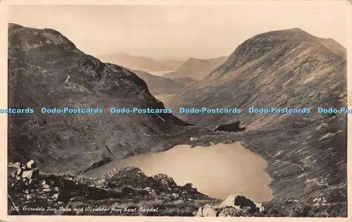 R437334 Grisedale Tarn Pass and Ullswater From Seat Sandal G P Abraham 1932