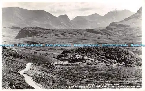 R437354 Berg und Moorland Die Cairnmore Hills von der Gairloch Poolewe Road