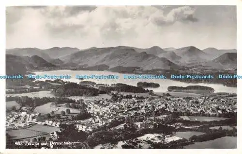 R437452 Keswick und Derwentwater G P Abraham Postkarte