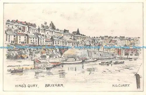 R441922 Brixham King Quay N G Curry Devon