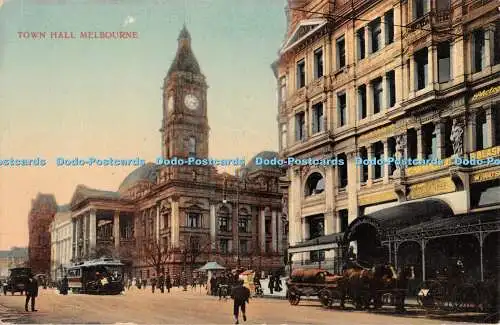 R442045 Melbourne Town Hall Postkarte 1914