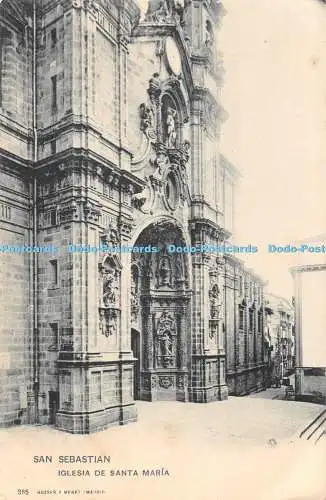 R437827 San Sebastian Iglesia de Santa Maria 365 Hauser y Menet Madrid