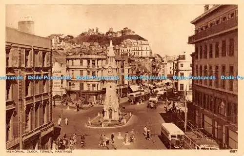 R442406 Hastings Memorial Clock Tower S und E Norman