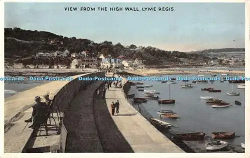 R442472 Lyme Regis Blick von der hohen Wand E T W Dennis 1950