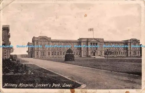 R438076 Militärkrankenhaus Becketts Park Leeds 75425 Valentines Serie 1917